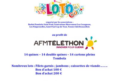 Loto au profit du Téléthon